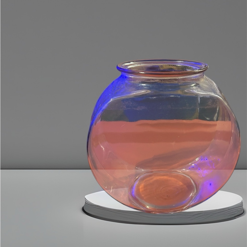 Petco Elegant Iridescent Glass fish bowl